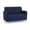 Lesro Siena 2 Seat Tandem Seating No Ctr Arm, Bru Steel, RF Blueberry Back, MD Ink Seat, RF Blueberry Panels SN2101 - alternate 1